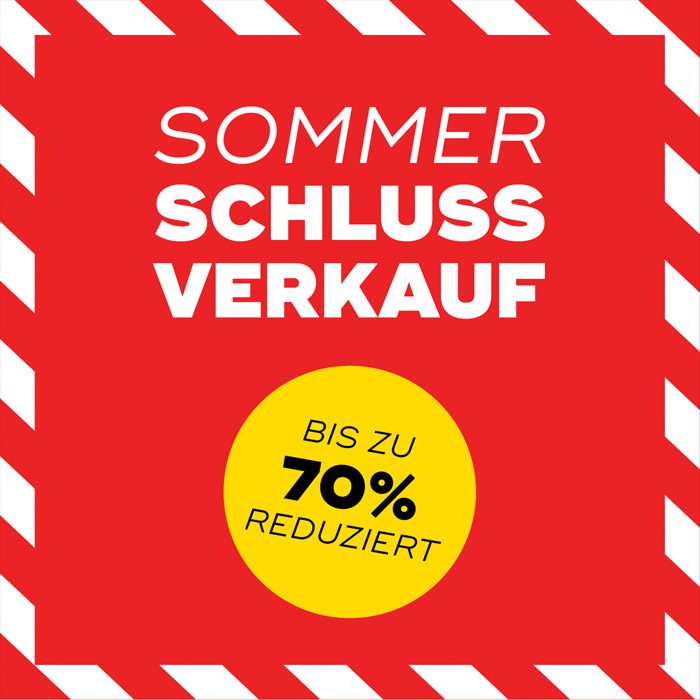 Sommer Schluss Verkauf